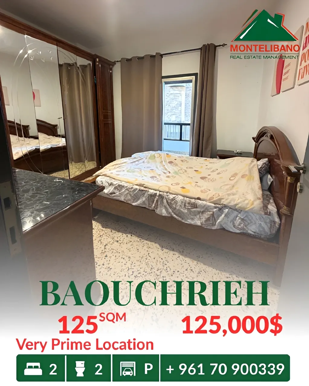 Apartment for sale in Baouchriyeh, Lebanon