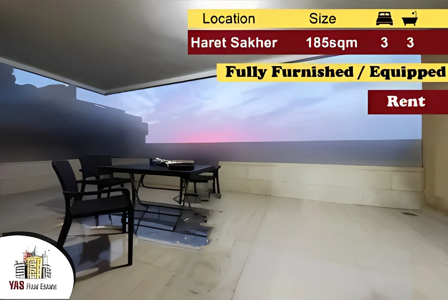 Apartment for Rent in Haret Sakhr - 3 bed, 3 bath