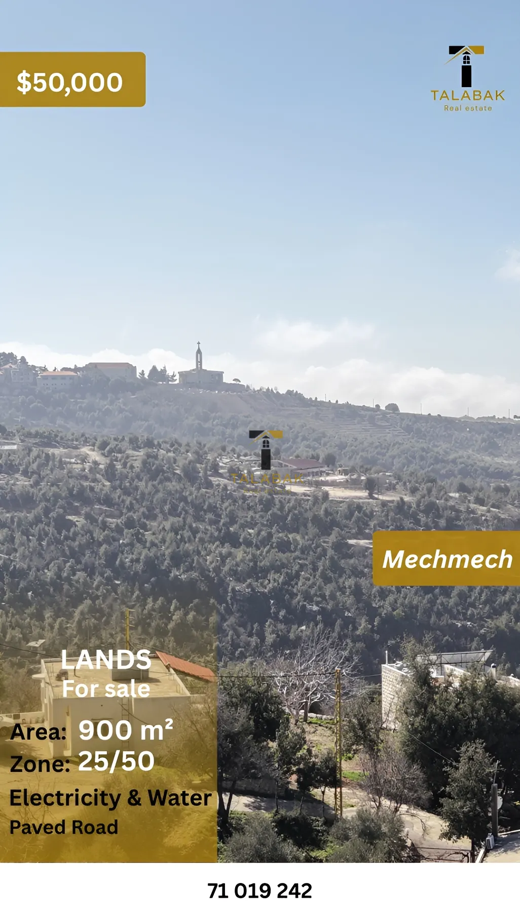 Residential Land for sale in Mechmech, Lebanon