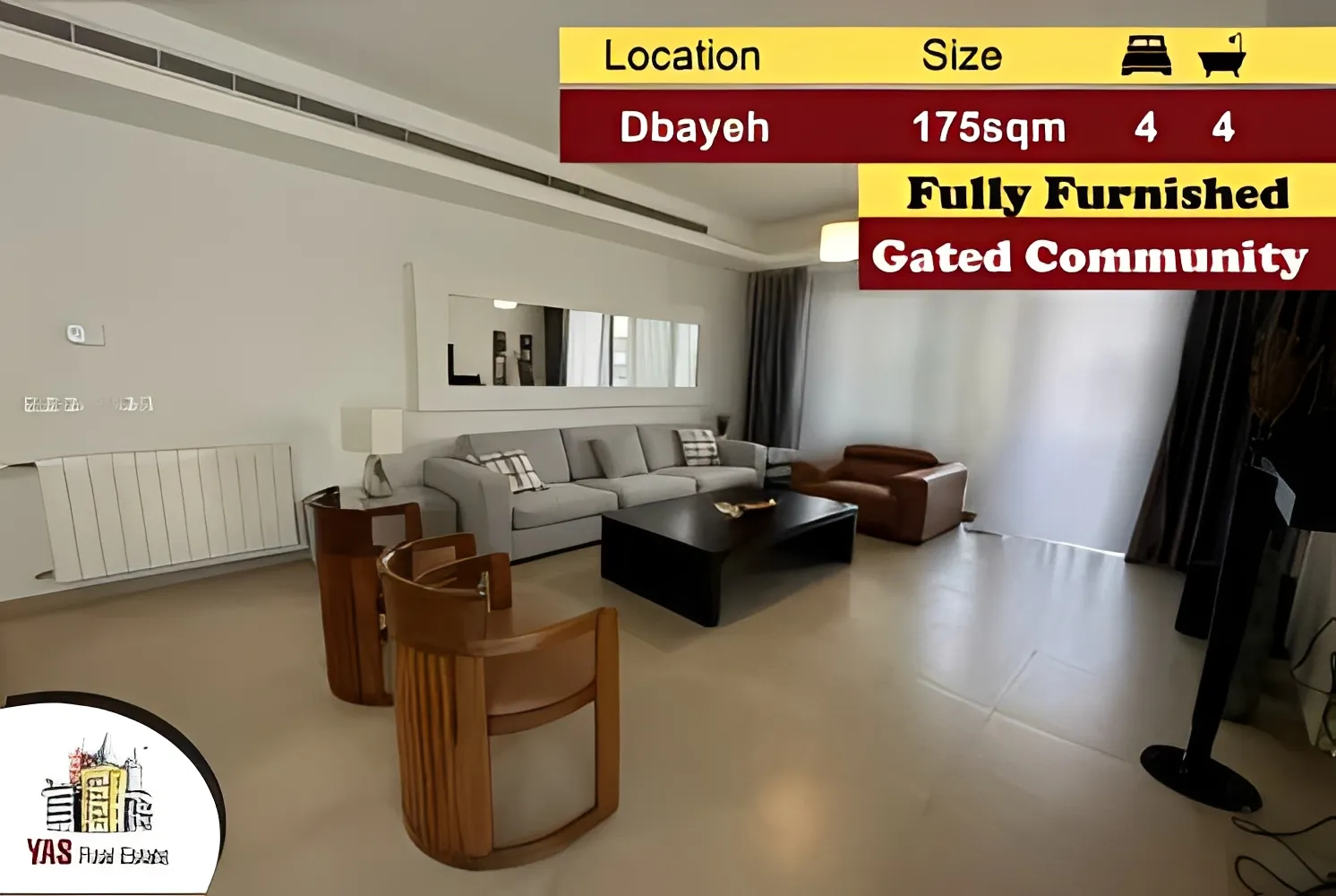 Apartment for Sale in Dbayeh - 4 bed, 4 bath