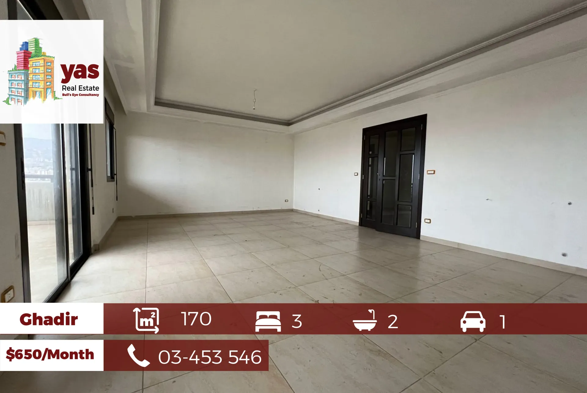 Apartment for Rent in Ghadir - 3 bed, 2 bath