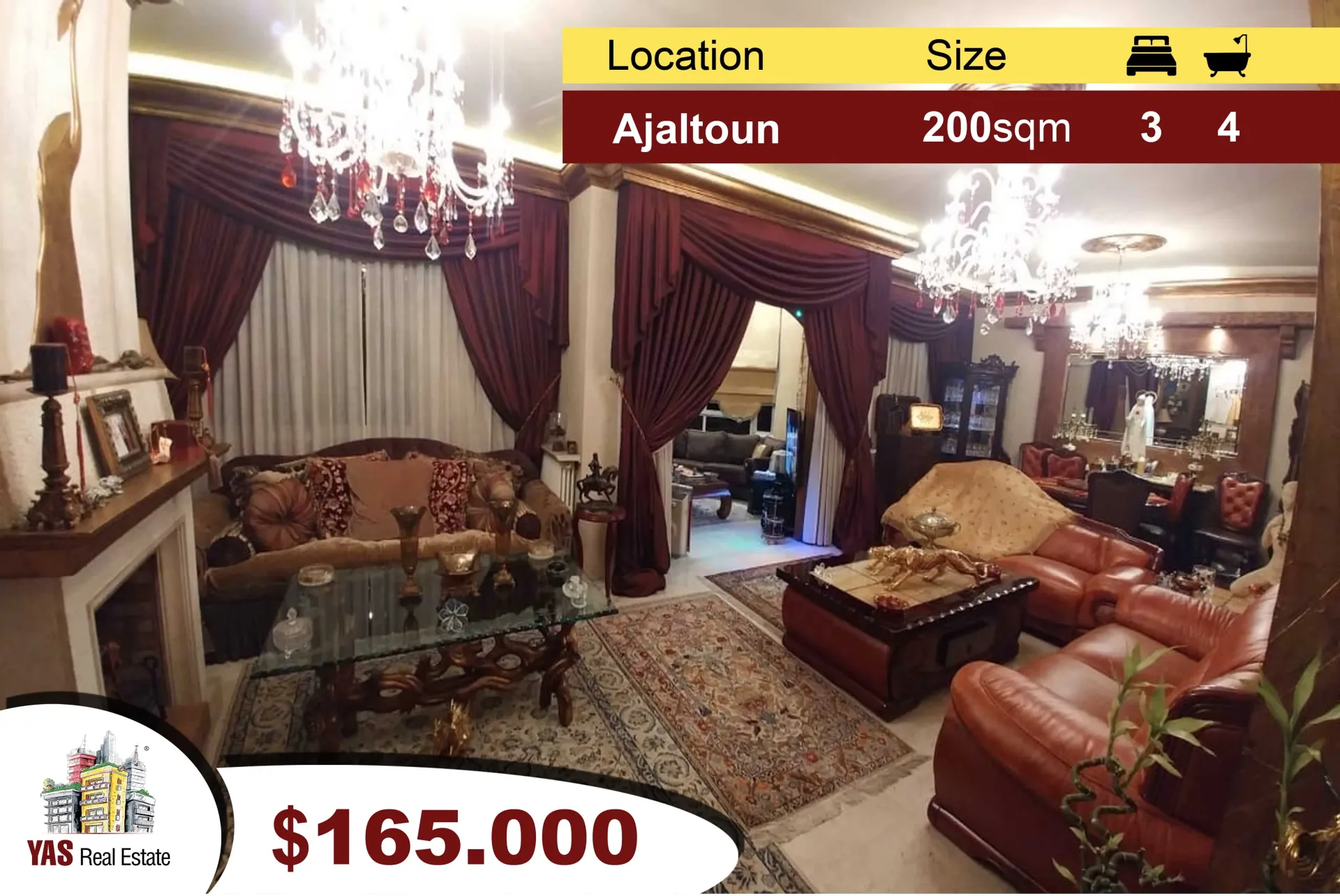 Apartment for Sale in Ajaltoun