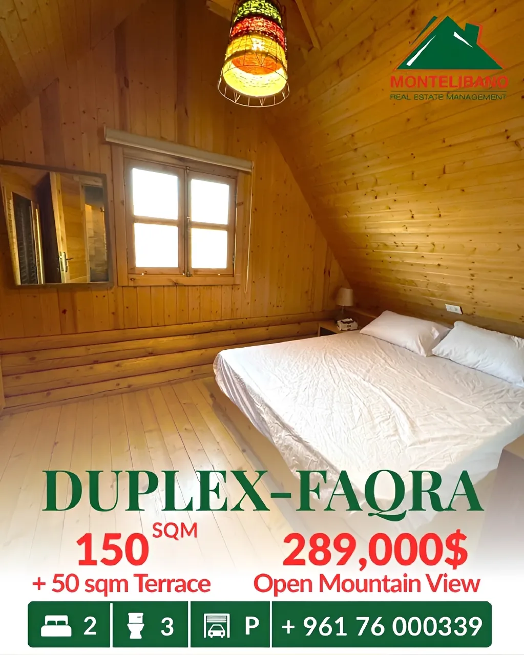 Duplex for sale in Faqra, Lebanon