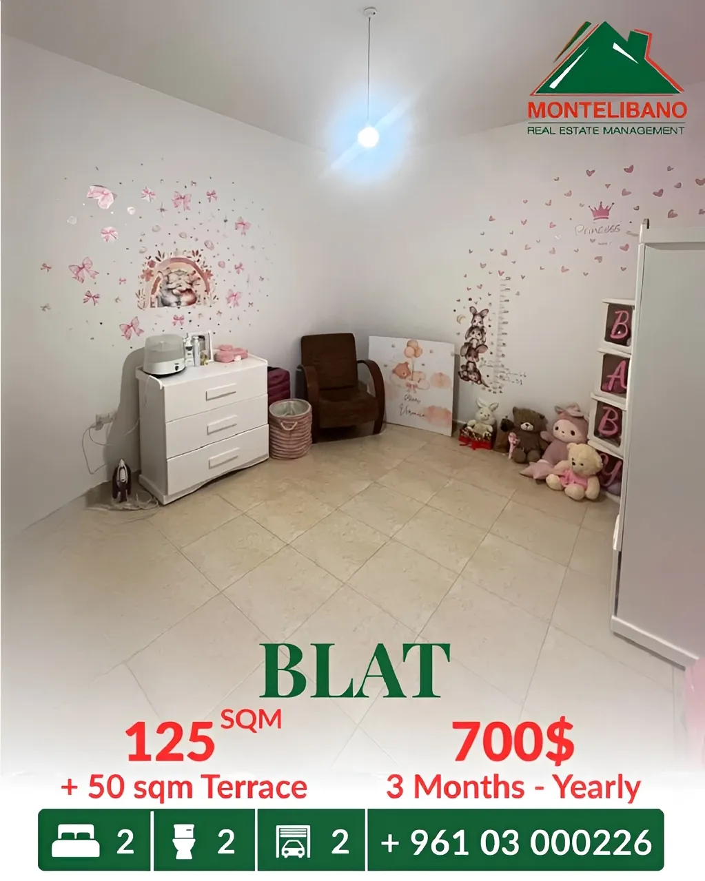 Apartment for rent in Blat
