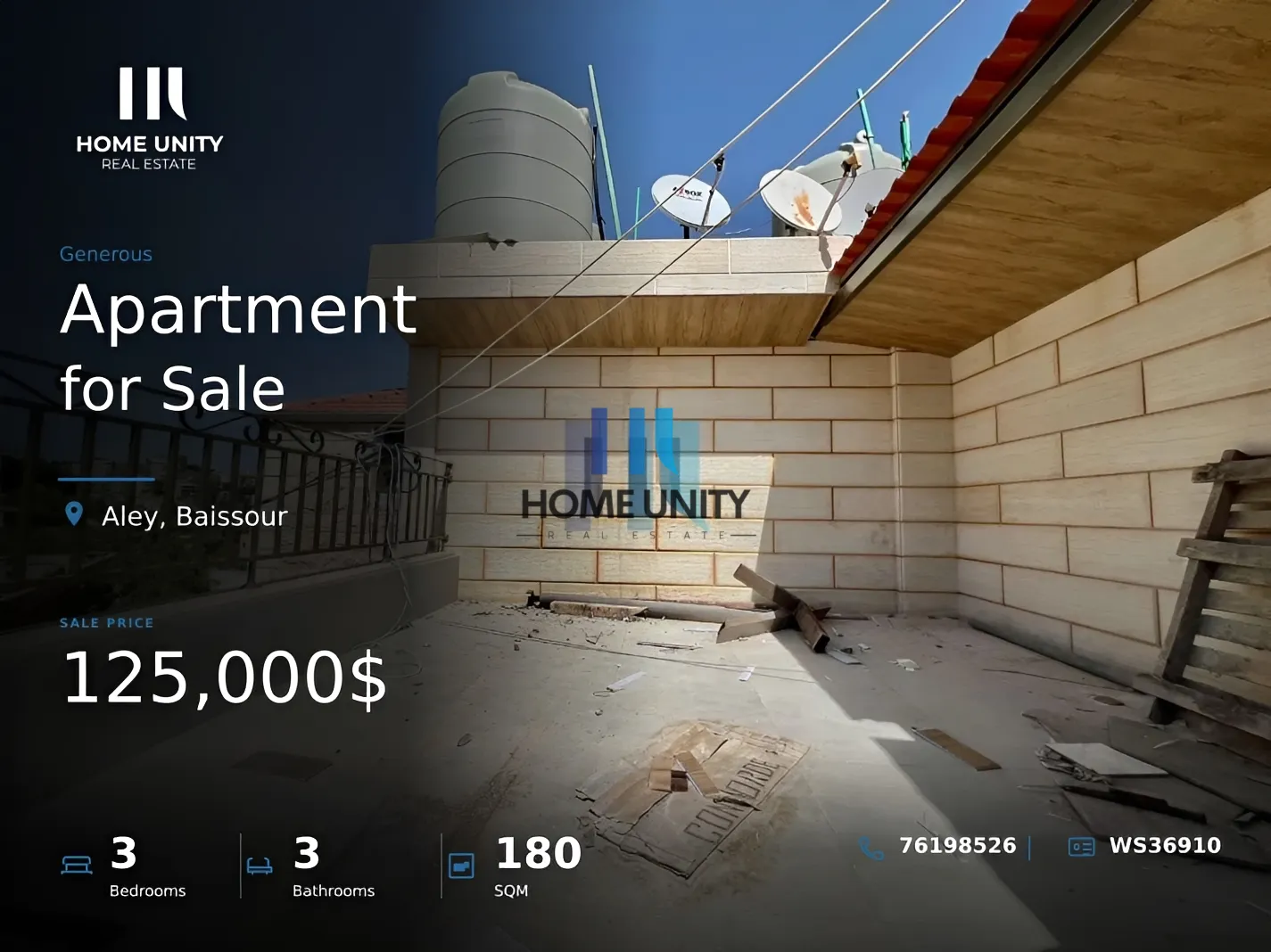 Apartment for Sale in Baissour, Lebanon