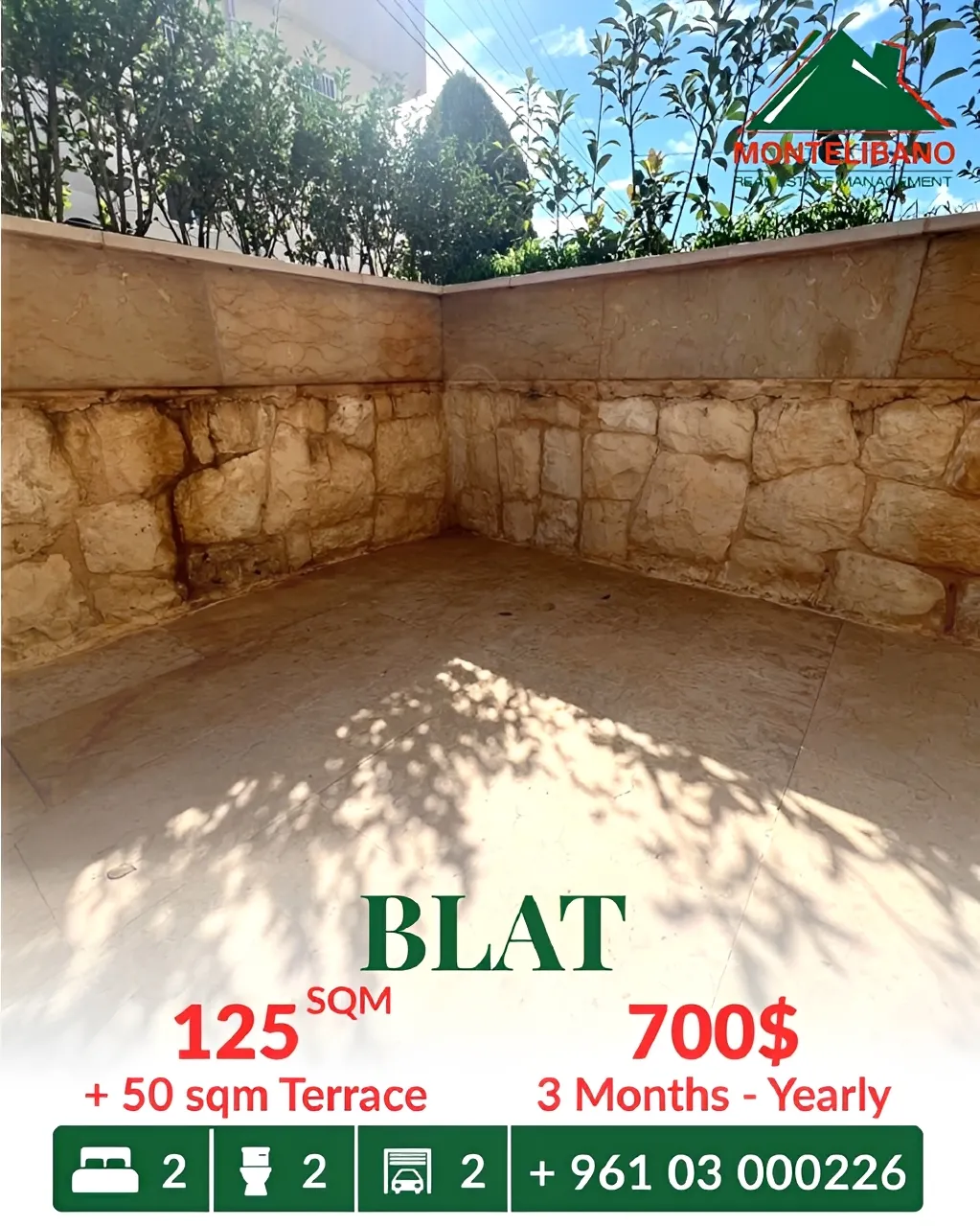 Apartment for rent in Blat