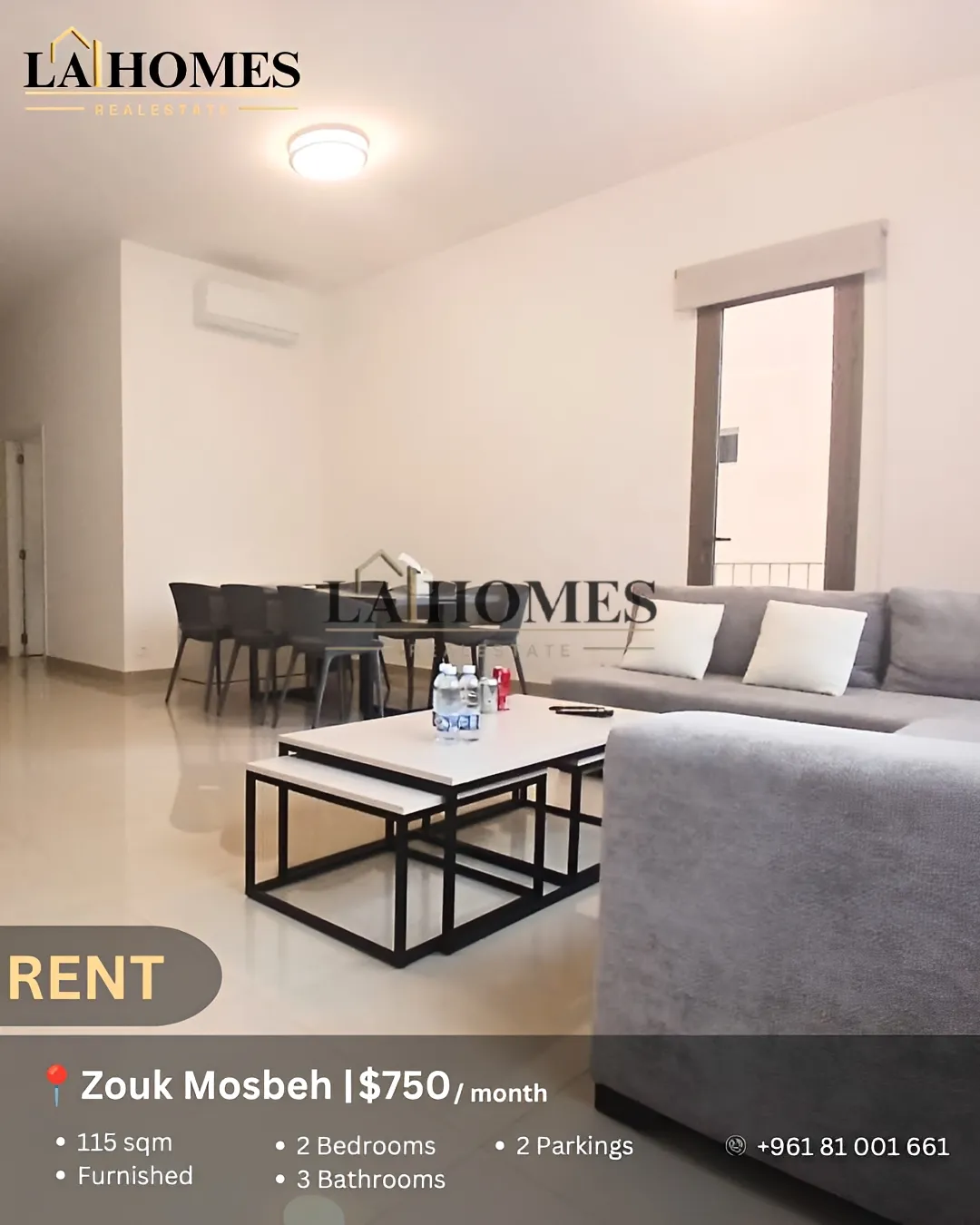 Apartment for rent in Zouk Mosbeh