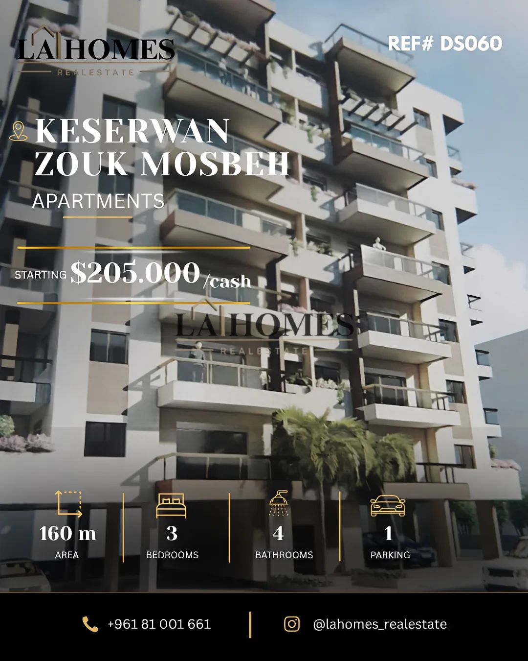 Apartment for sale in Zouk Mosbeh