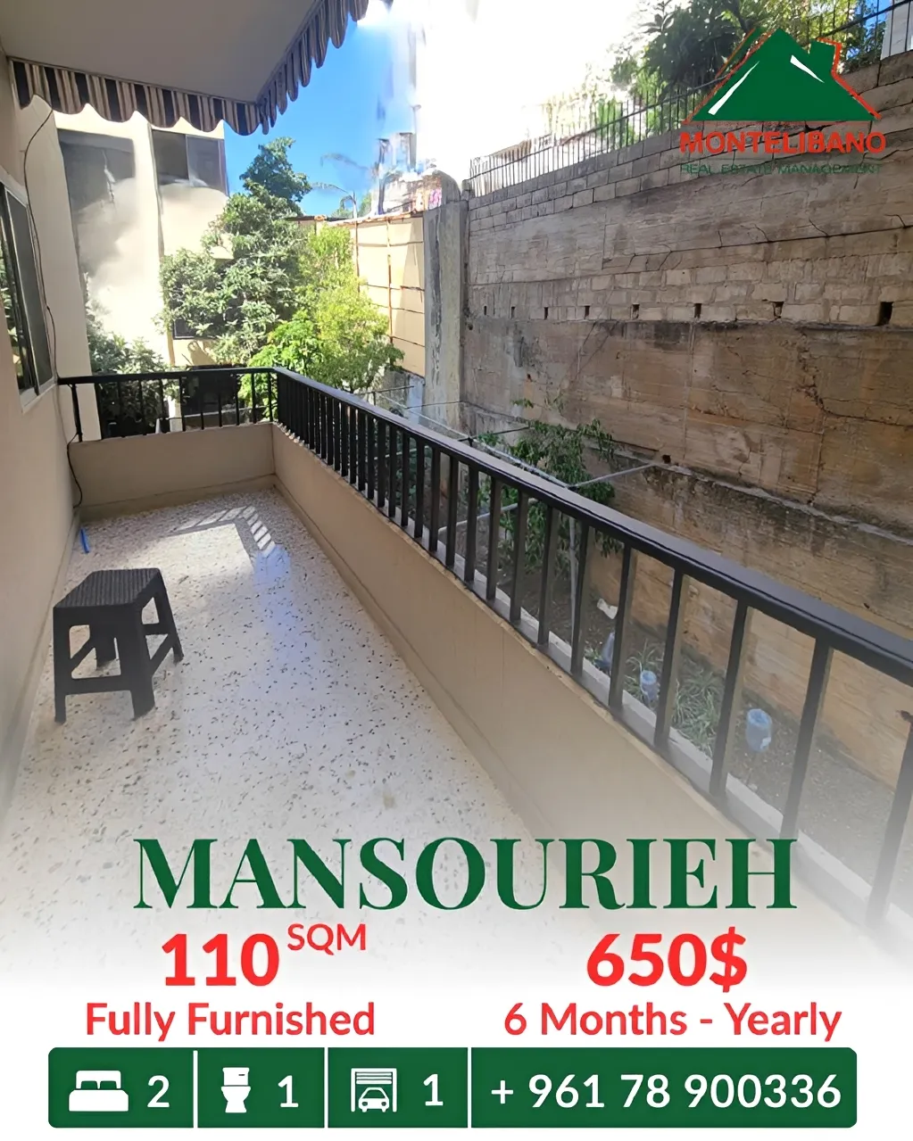 Apartment for rent in Mansourieh, Lebanon