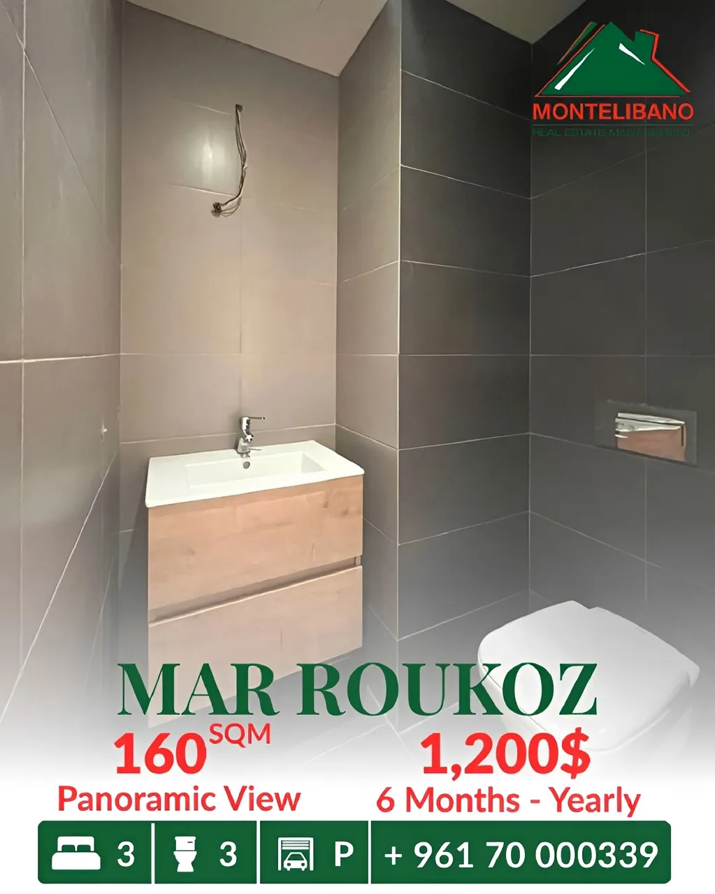 Apartment for rent in Mar Roukouz