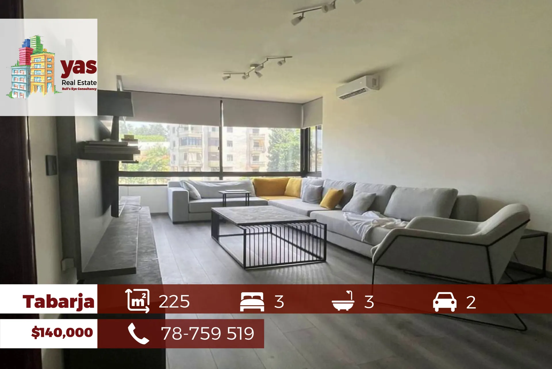 Apartment for Sale in Tabarja - 3 bed, 3 bath