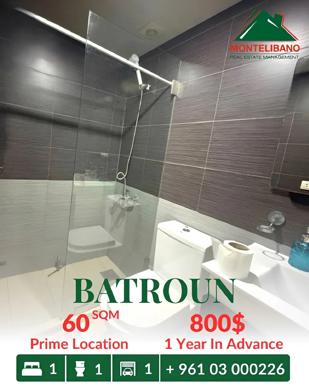 Apartment for rent in Batroun, Lebanon