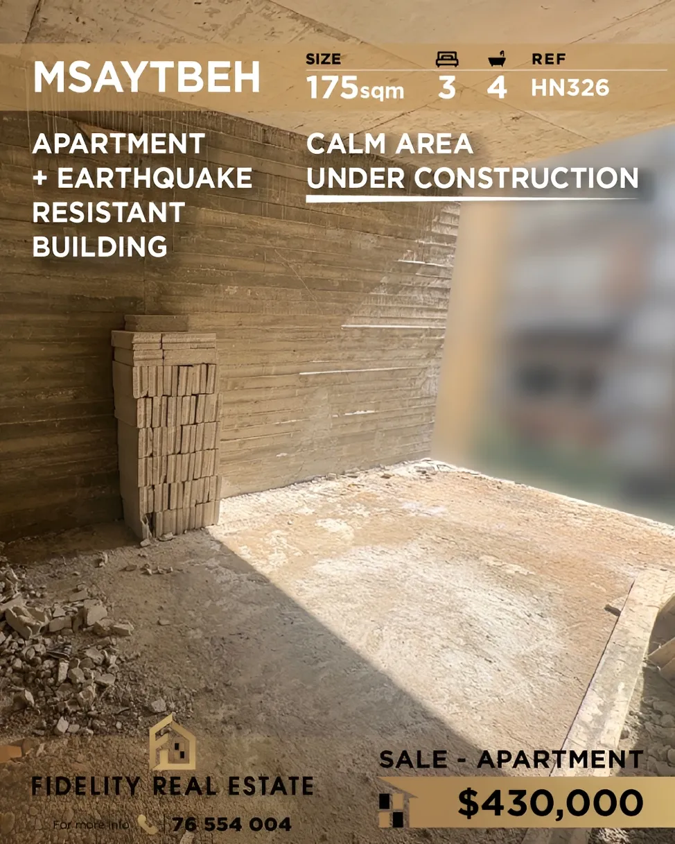 Apartment for sale in Msaytbeh, Beirut, Lebanon