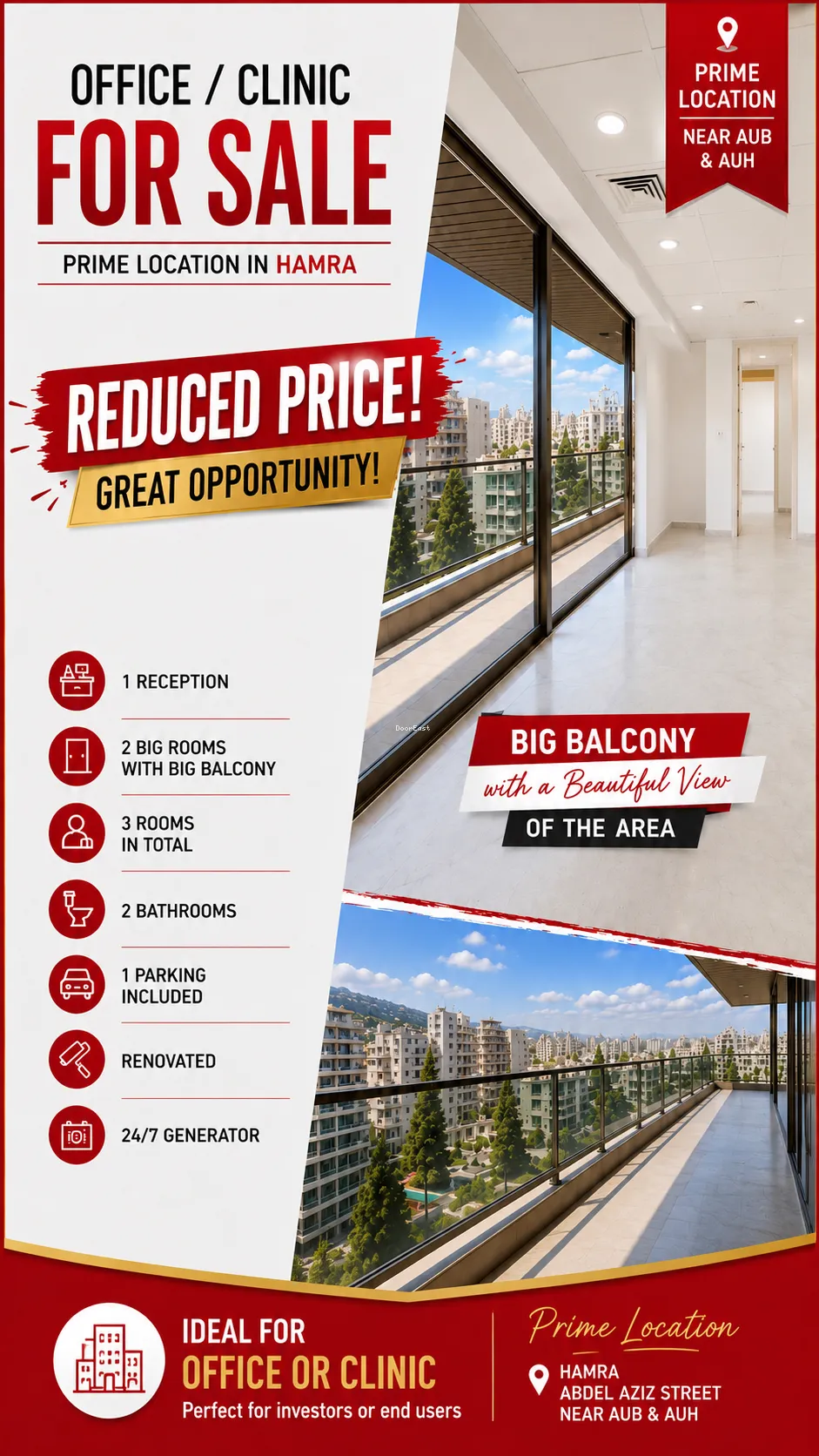 Office for sale in Hamra, beirut, lebanon