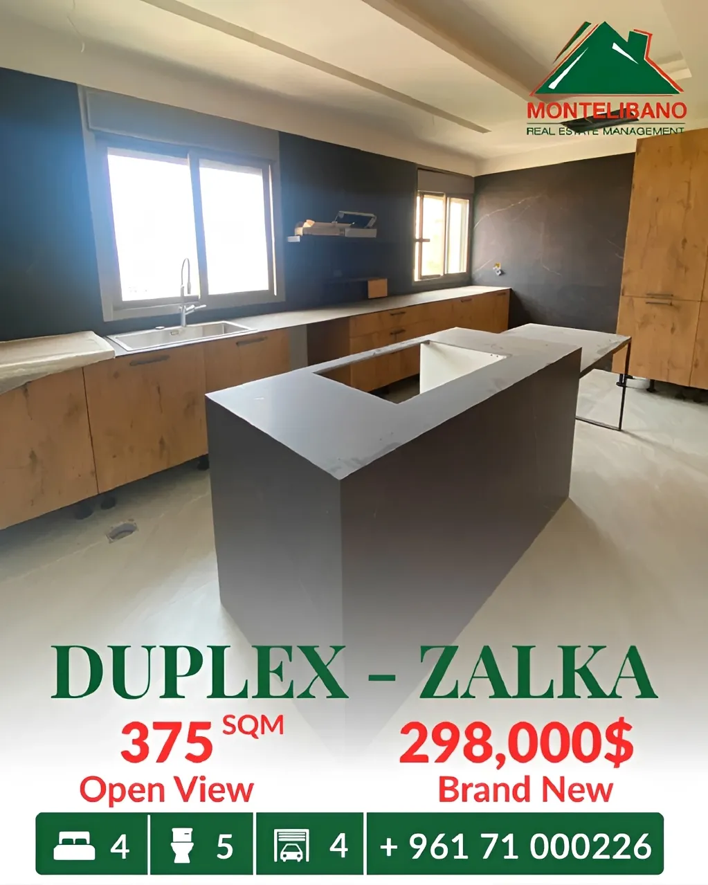 Duplex for sale in Zalqa, Lebanon