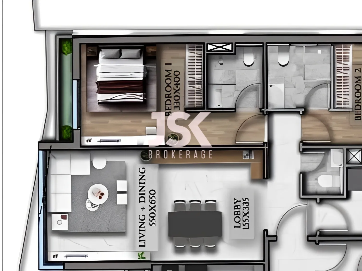 Apartment for Sale in Verdun, Beirut, Lebanon - 2 bed, 3 bath