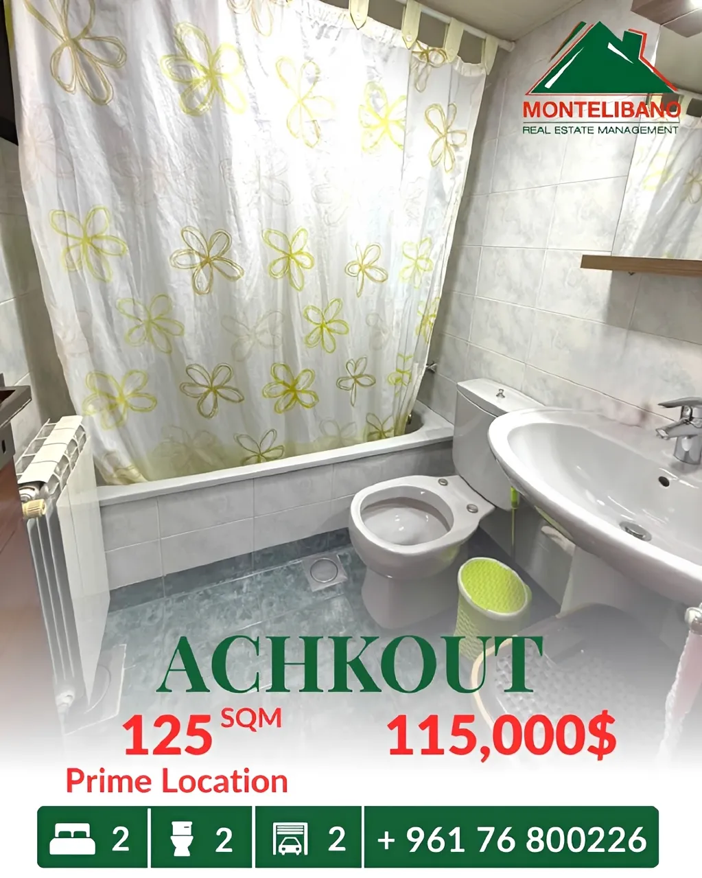 Apartment for sale in Ashqout, Lebanon