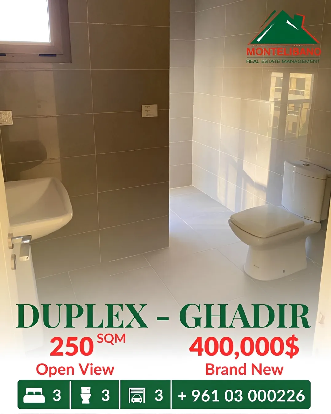 Duplex for sale in Ghadir, Lebanon