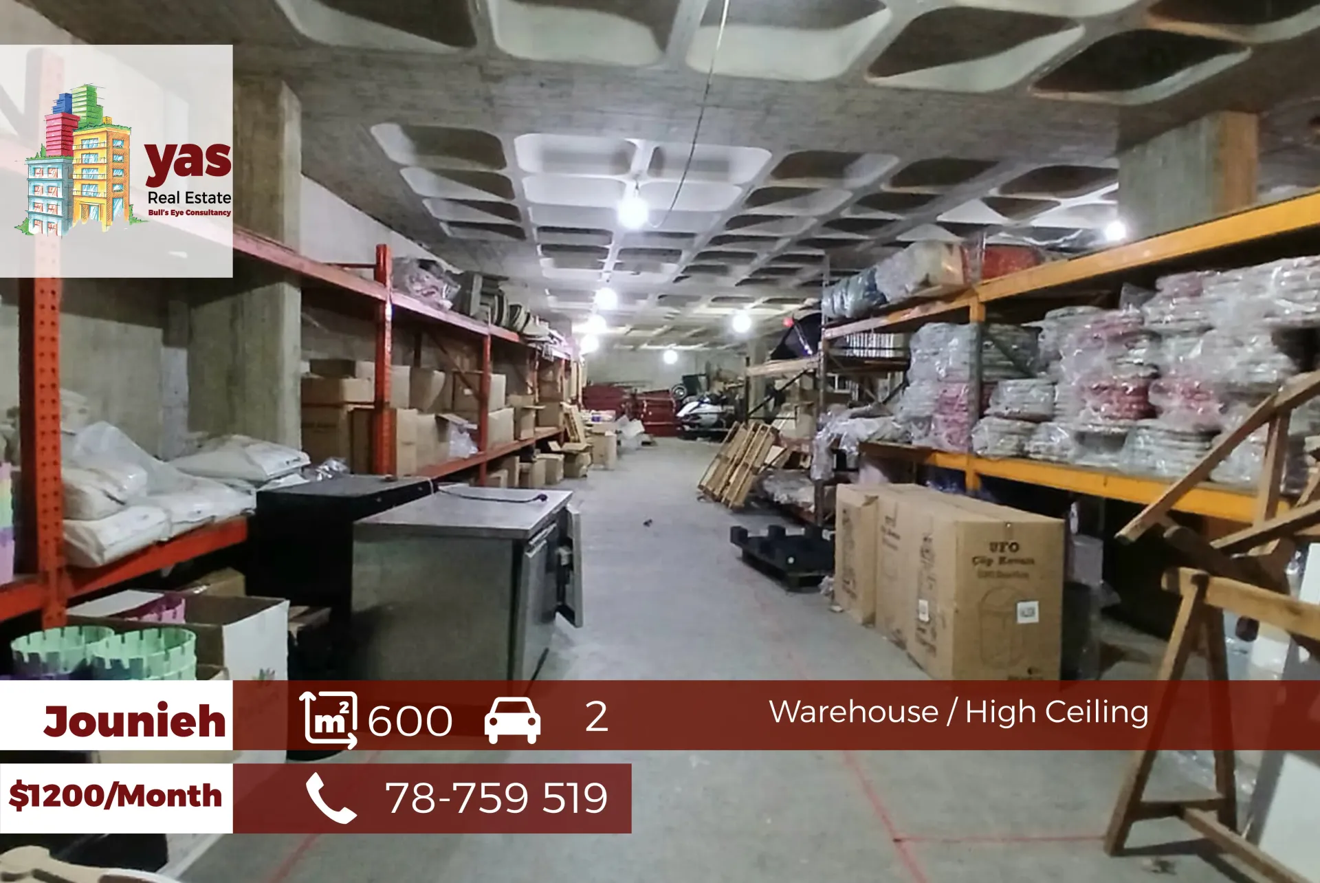 Warehouse for rent in Jounieh