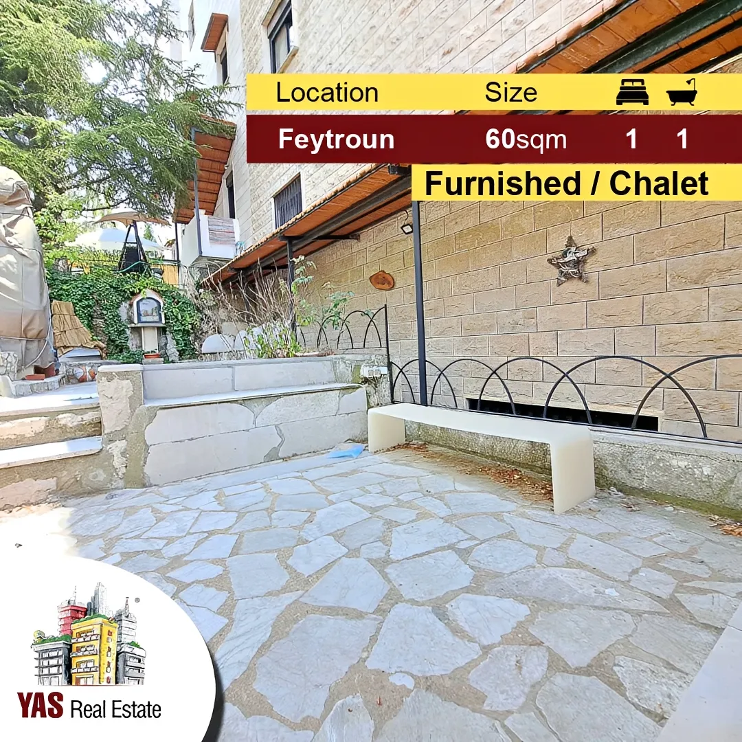 Chalet for Sale in Faitroun - 1 bed, 1 bath
