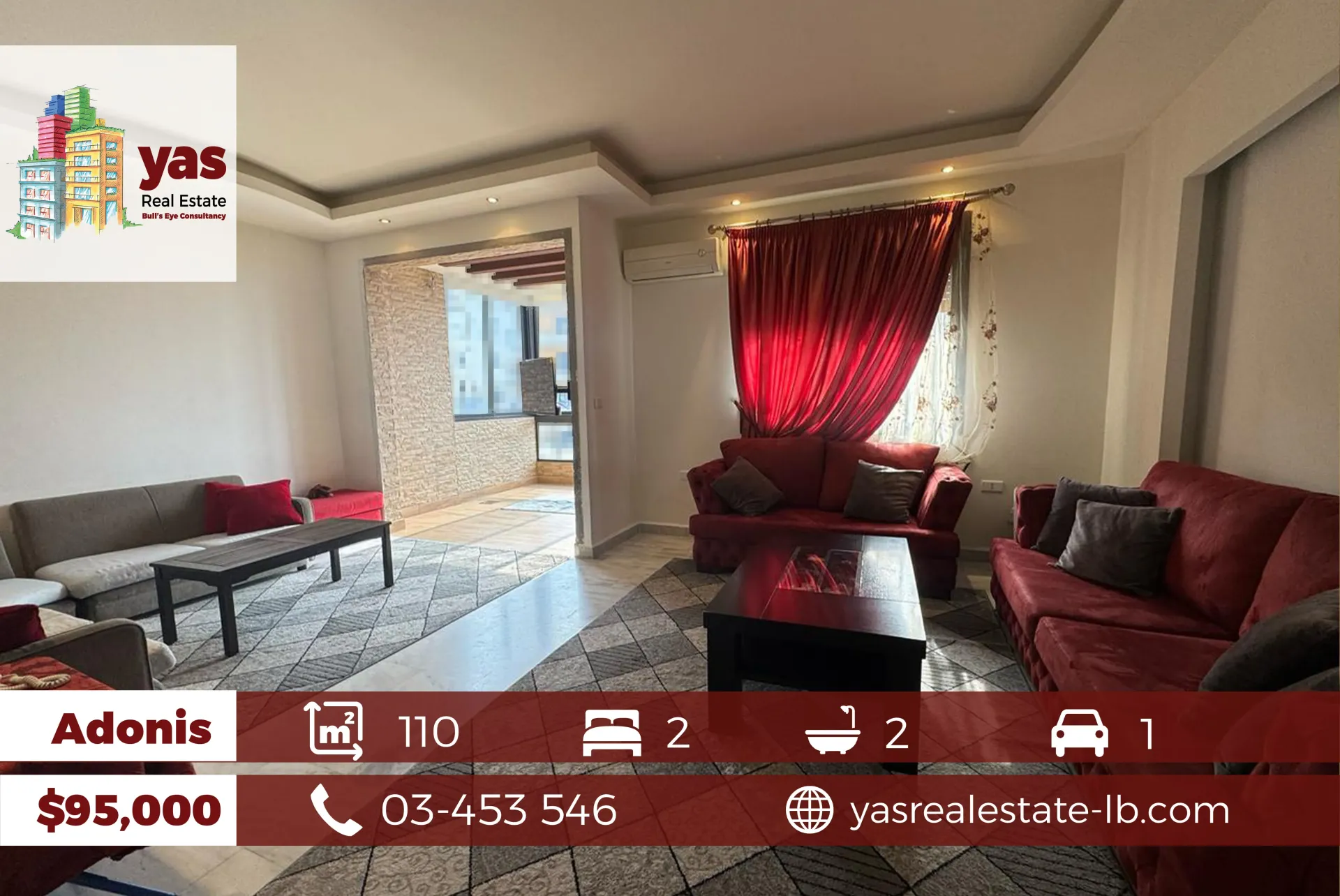 Apartment for Sale in Adonis - 2 bed, 2 bath