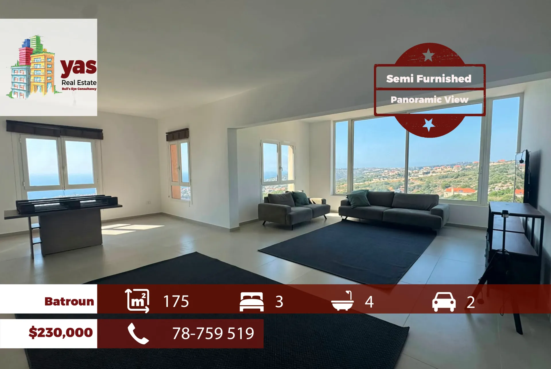 Apartment for Sale in Batroun