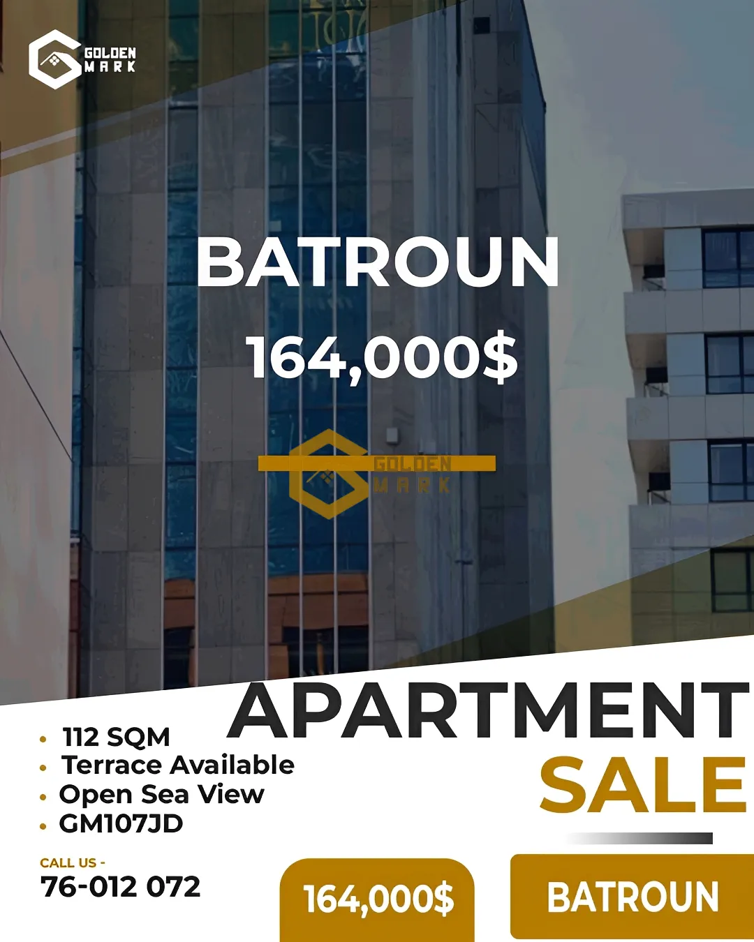 Apartment for Sale in Batroun - 2 bed, 2 bath