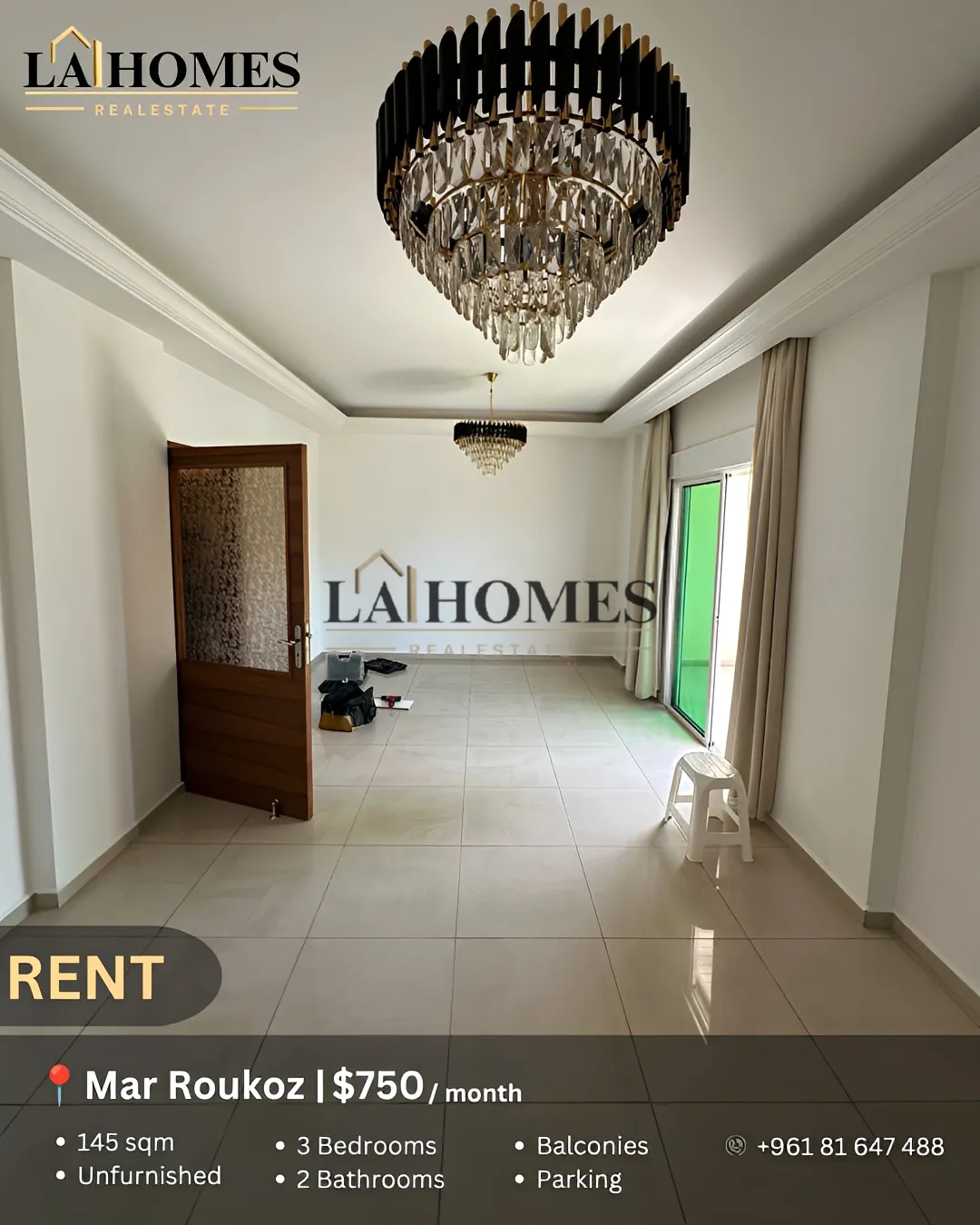 Apartment for rent in Mar roukoz, lebanon - 3 bed, 2.0 bath