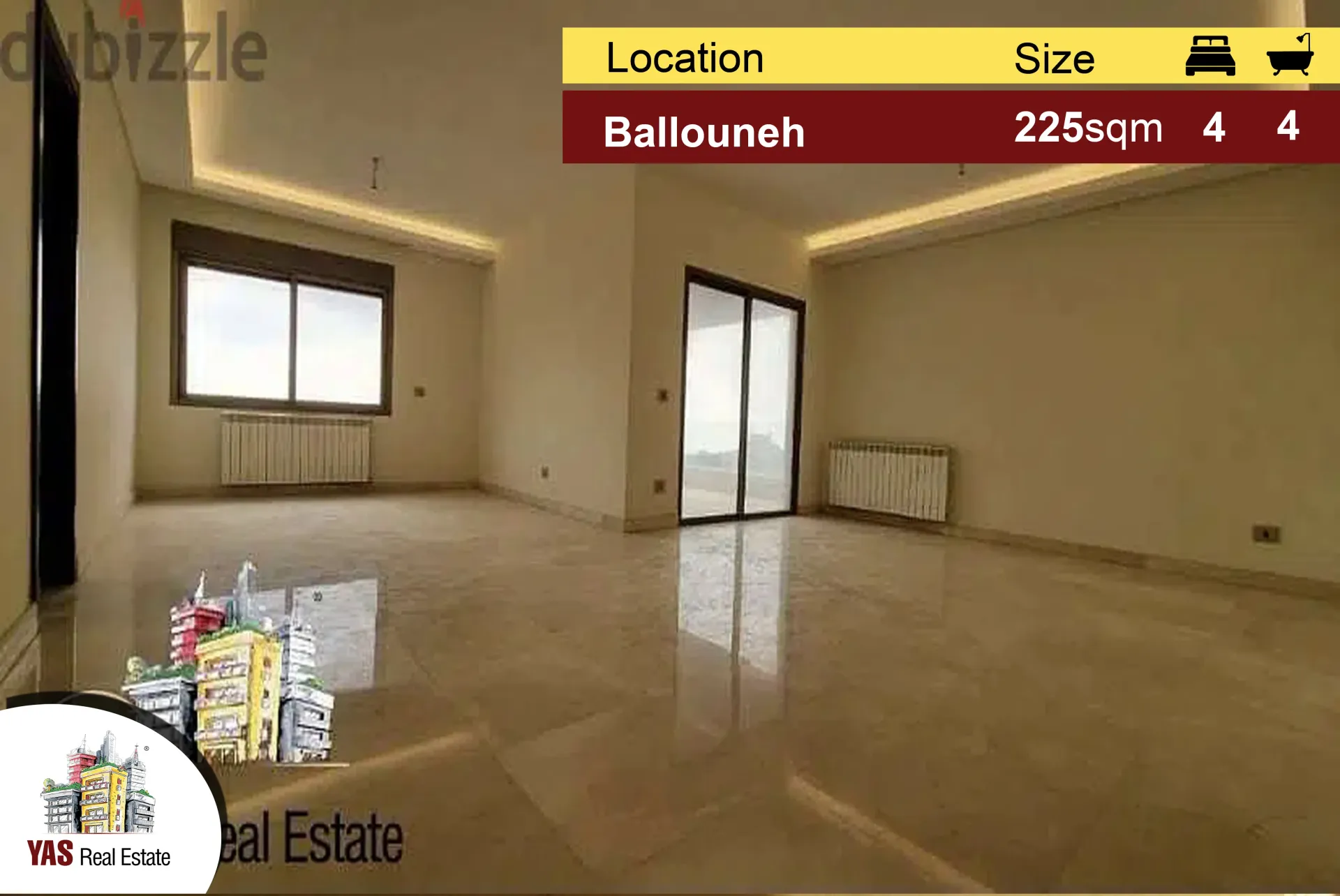 Apartment for Sale in Ballouneh - 4 bed, 4 bath