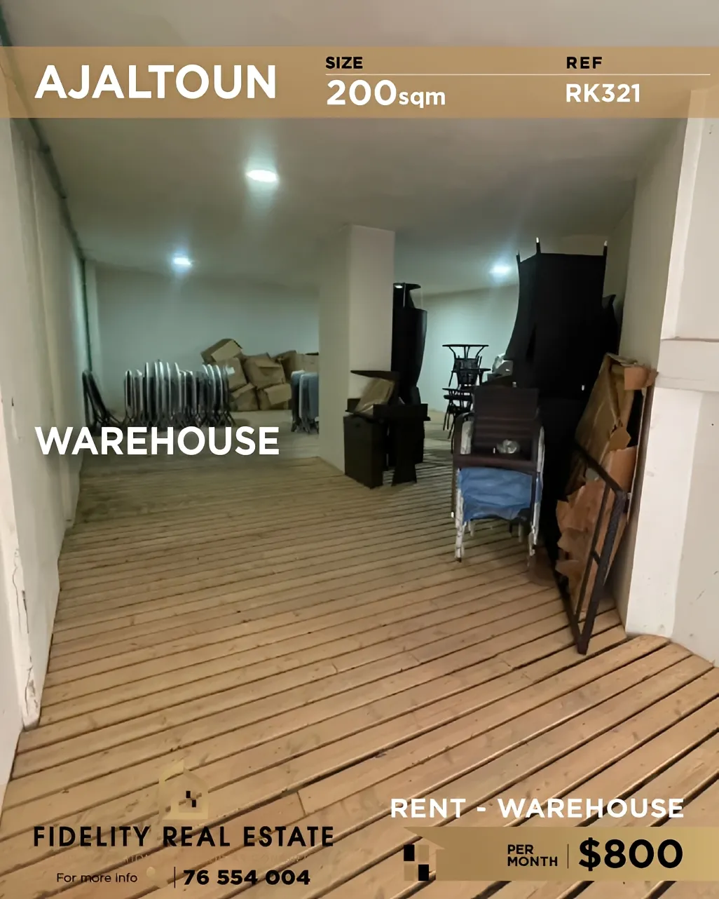 Warehouse for rent in Ajaltoun, Lebanon