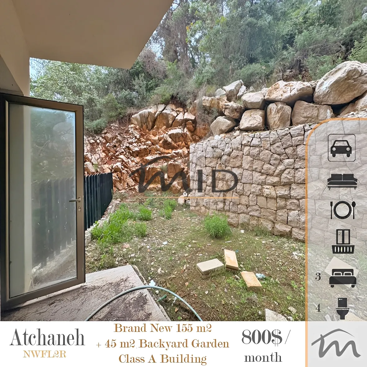 Apartment for rent in Aatchane