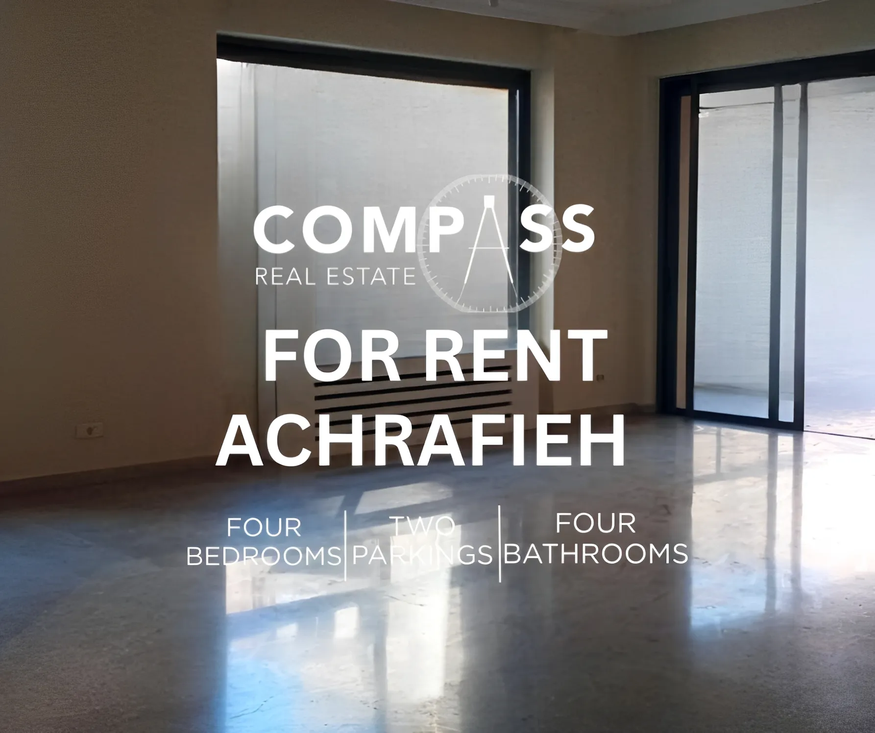 Apartment for Rent in Achrafieh, Beirut, Lebanon - 4 bed, 4 bath