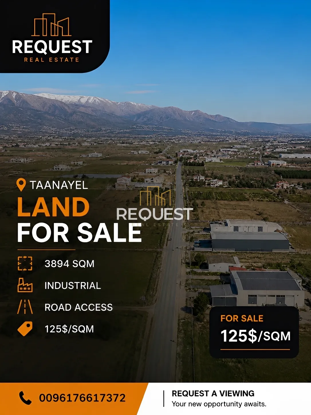 Land for sale in Taanayel, lebanon