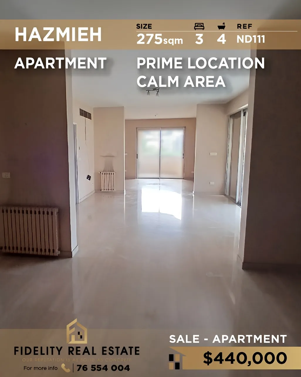 Apartment for sale in Hazmieh, Lebanon