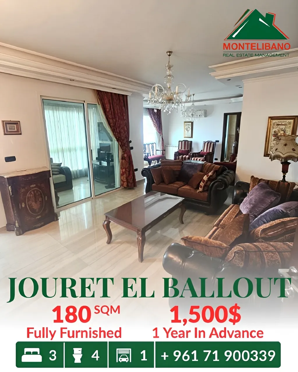 Apartment for rent in Mar Chaaya