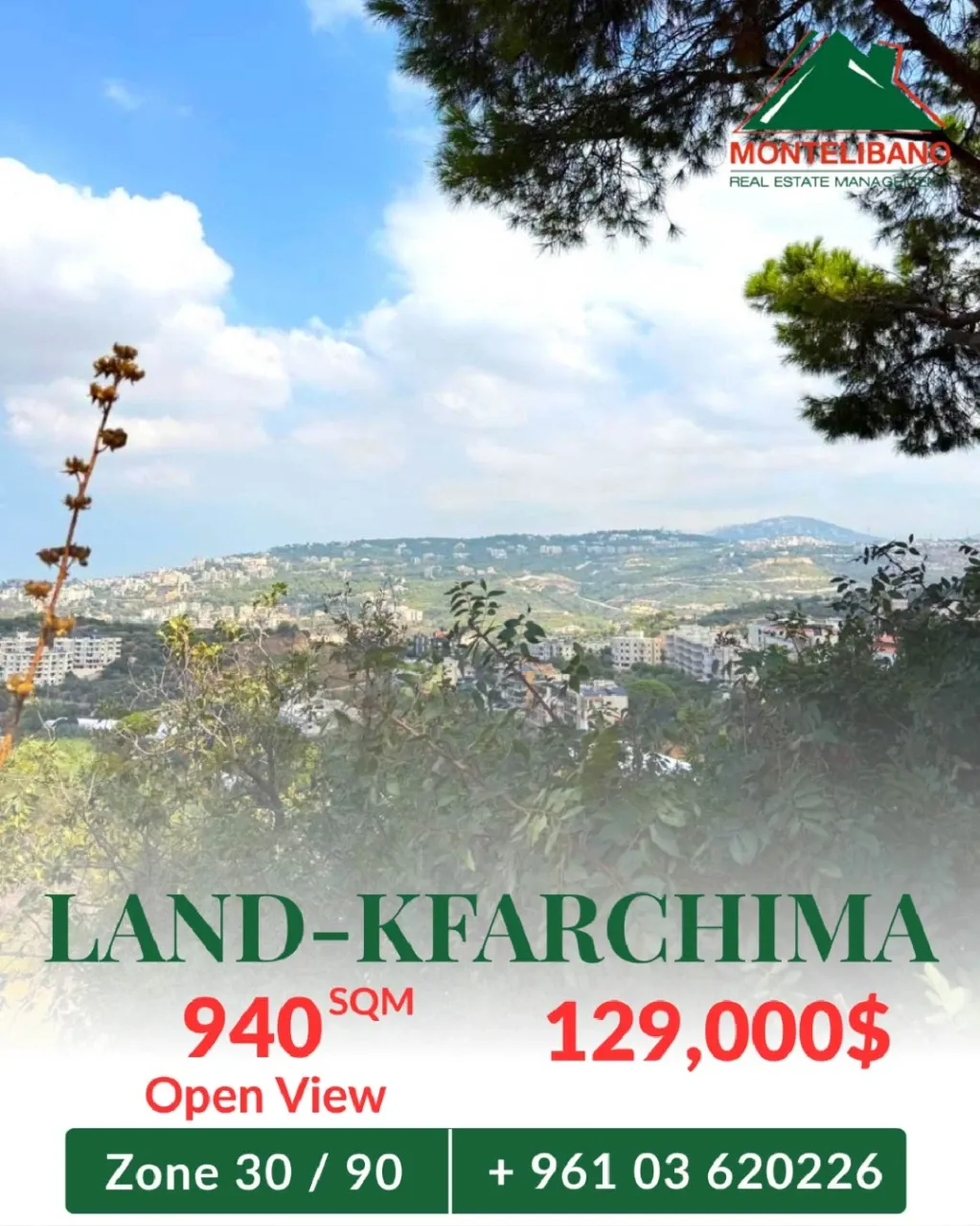 Residential Land for sale in Kfarshima, Lebanon