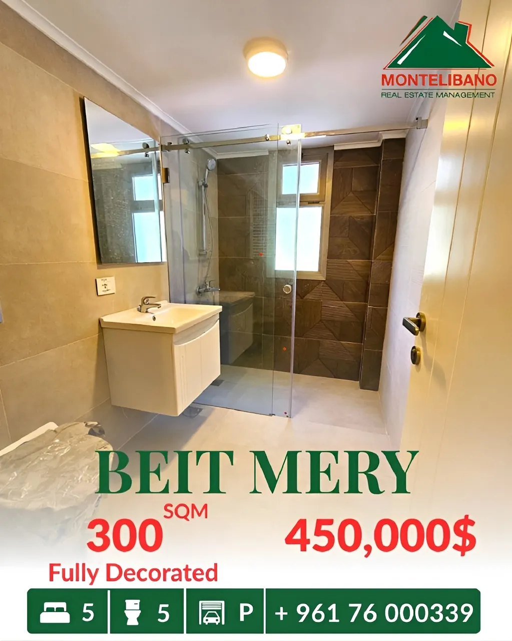 Apartment for sale in Beit Meri, Lebanon