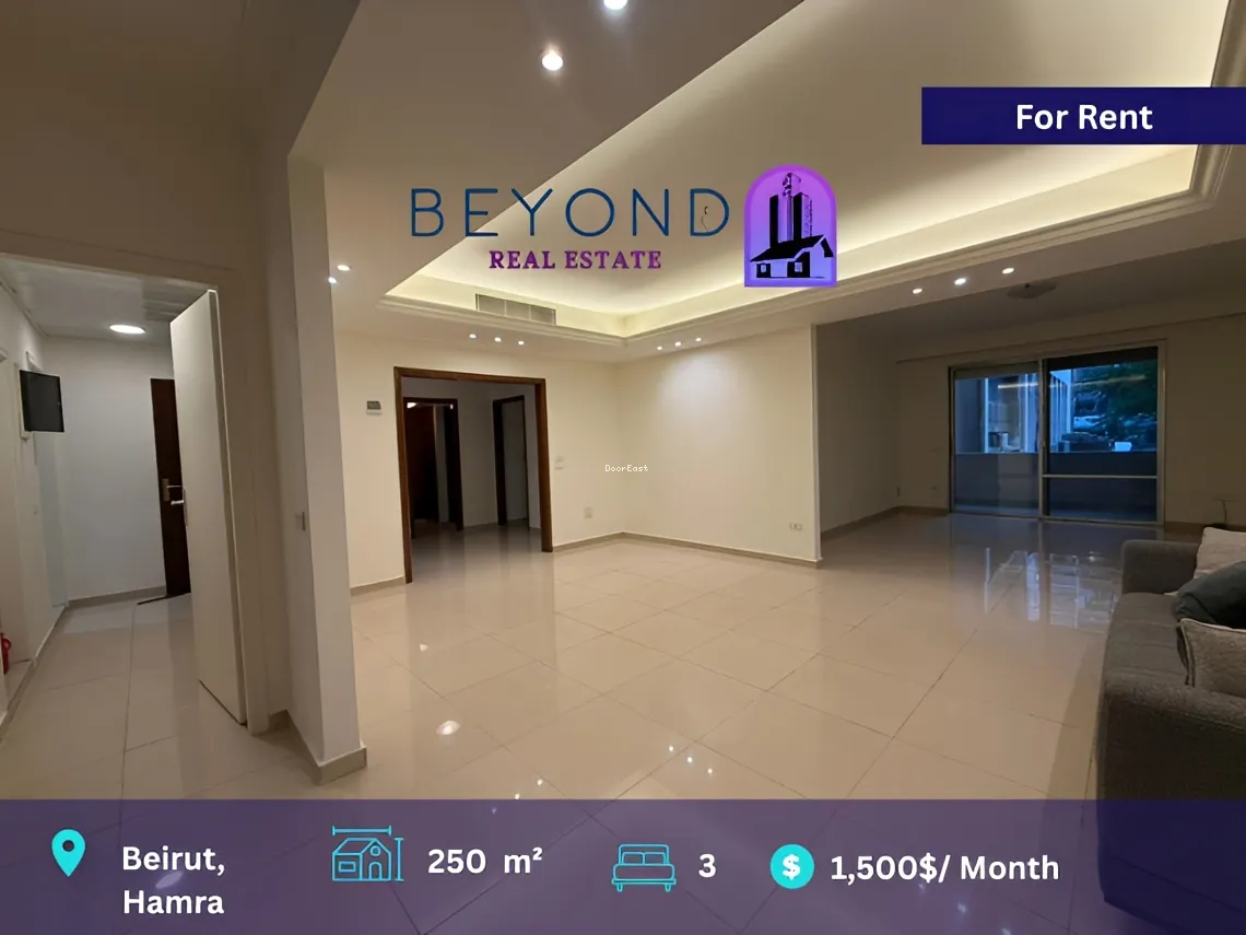 Apartment for rent in Hamra, Beirut, Lebanon