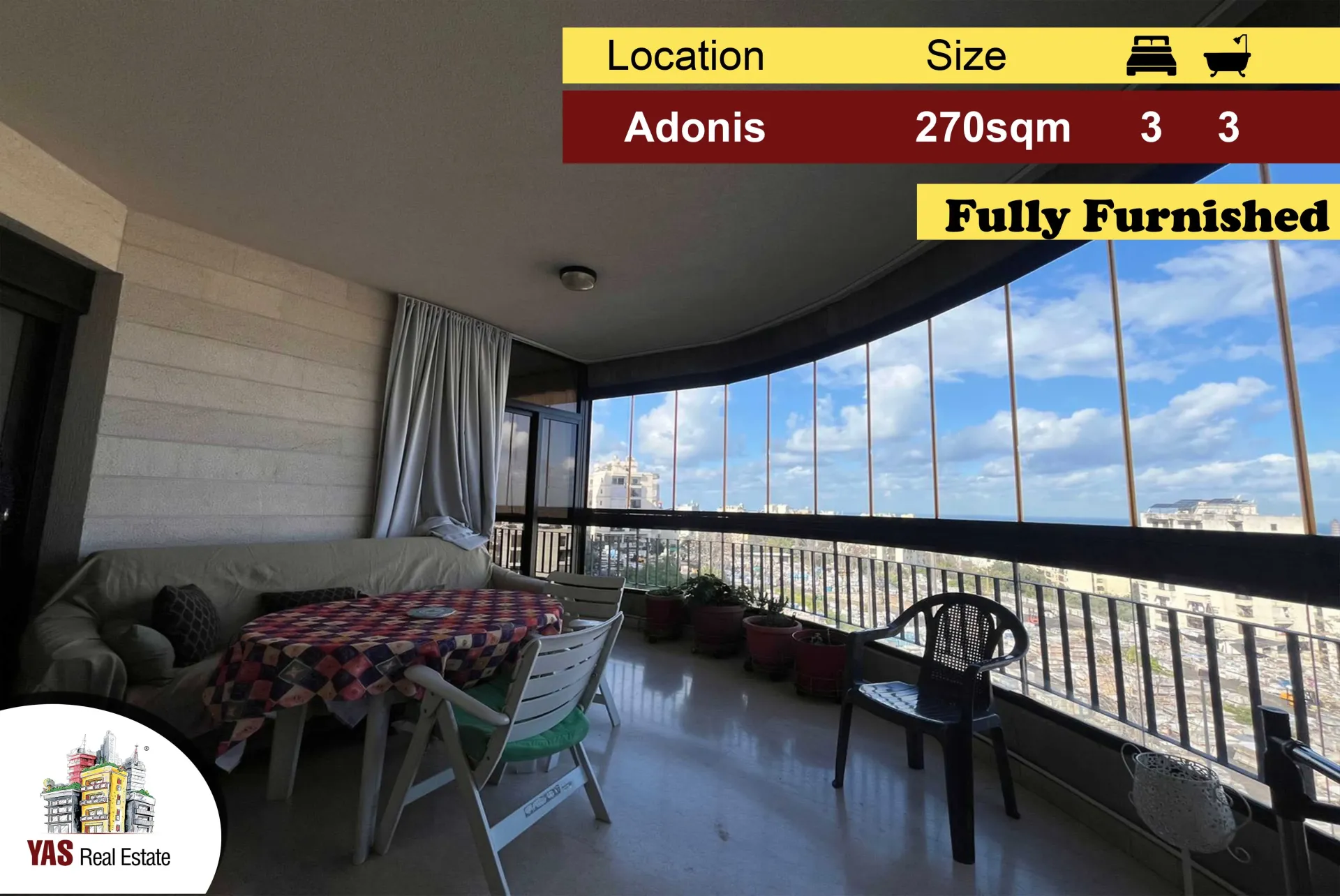 Apartment for Sale in Adonis - 3 bed, 3 bath