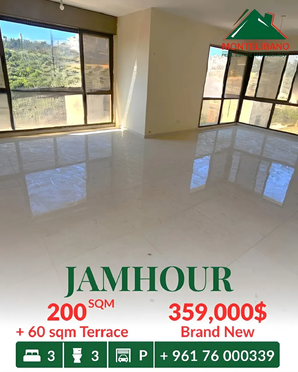 Apartment for sale in Jamhour, Lebanon