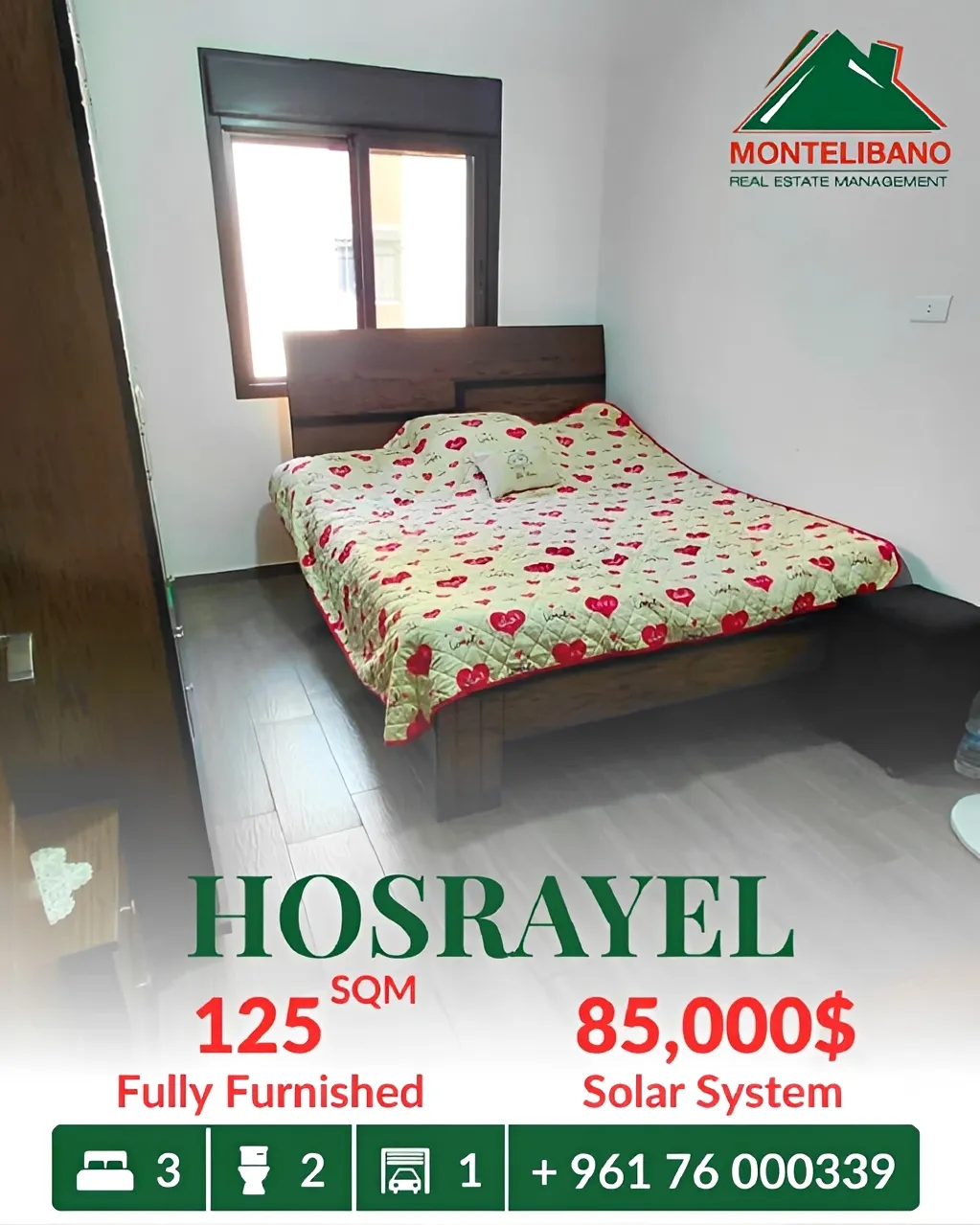 Apartment for sale in Hosrayel, Lebanon