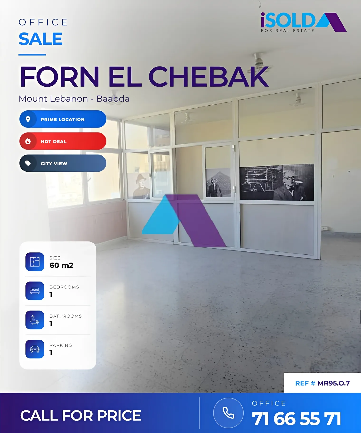 Office for sale in Forn El Chebbak