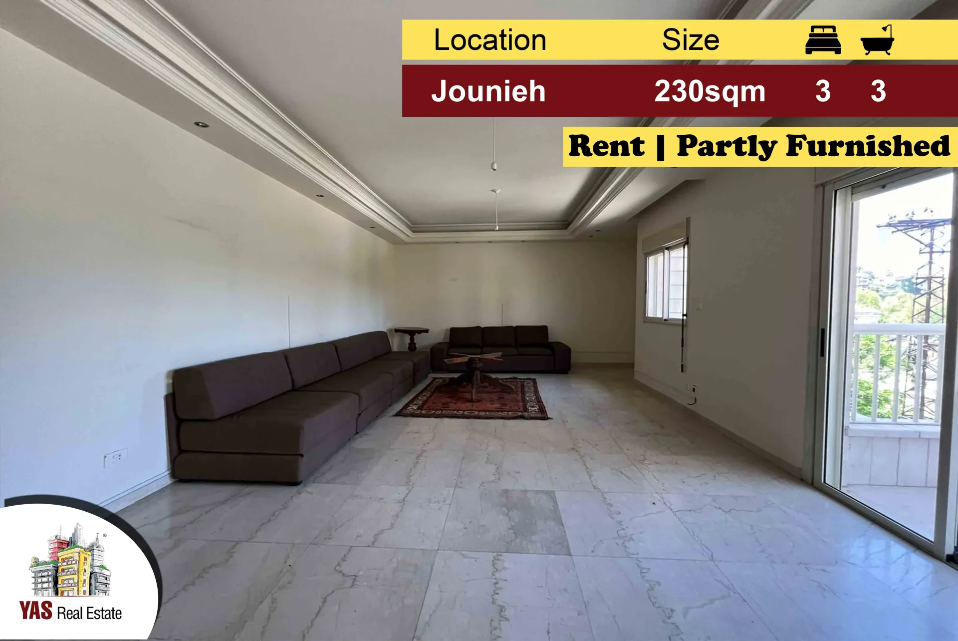 Apartment for Rent in Jounieh