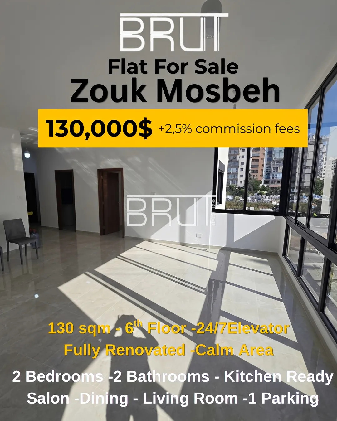 Apartment for sale in Zouk mosbeh, lebanon