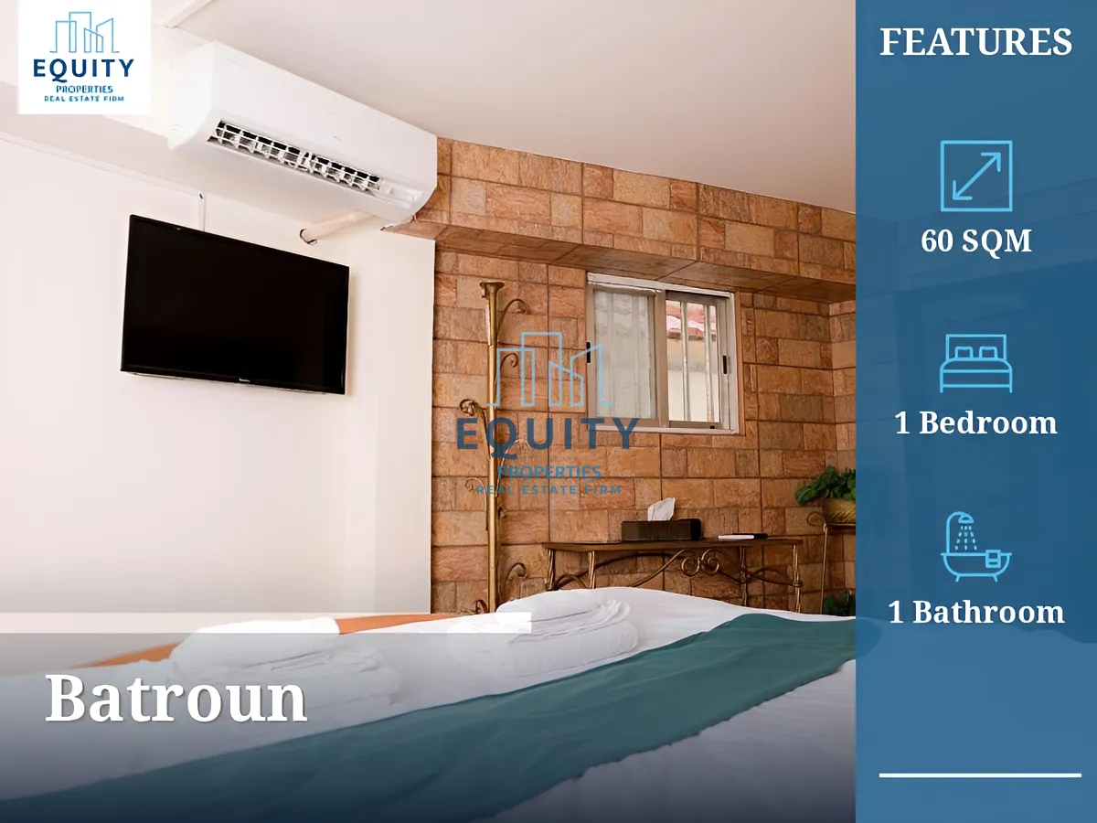 Apartment for rent in Batroun - 1 bed, 1 bath
