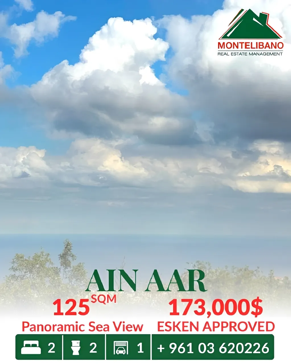 Apartment for sale in Ain Aar