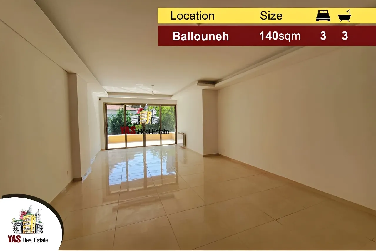 Apartment for Sale in Ballouneh - 3 bed, 3 bath