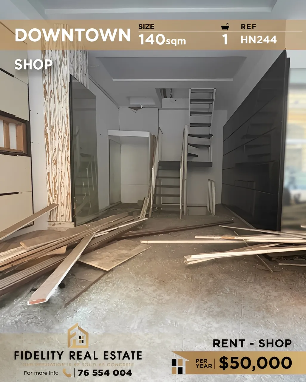 Shop for Rent in Downtown, beirut