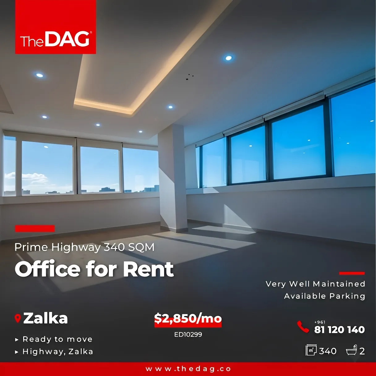 Office for Rent in Zalqa, Lebanon