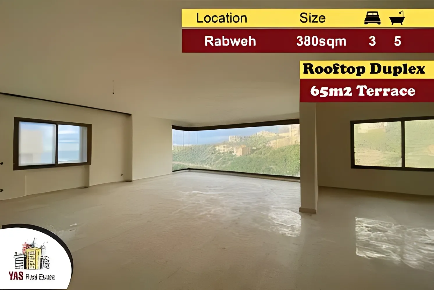 Apartment for Sale in Rabweh - 3 bed, 5 bath